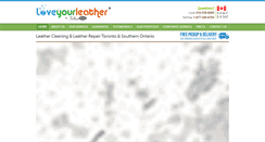 Desktop Screenshot of loveyourleather.ca